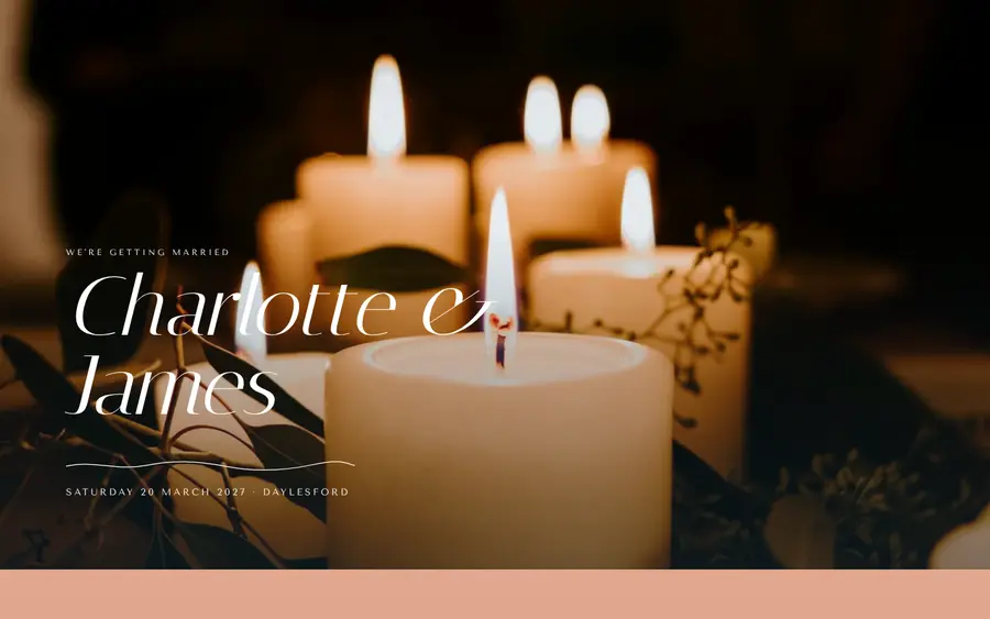 Moonlit wedding website template